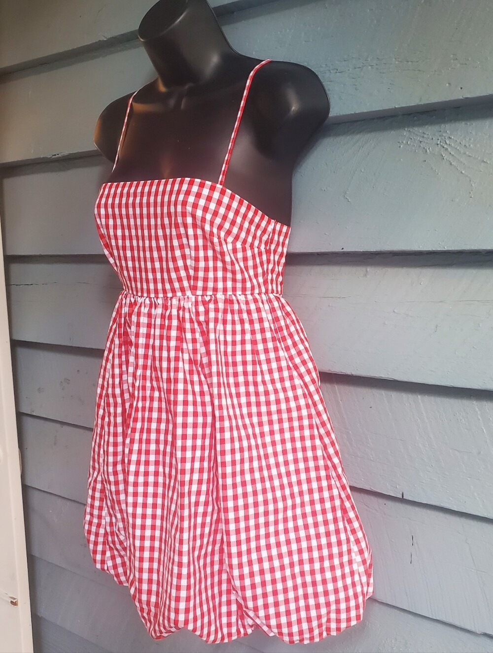 Abercrombie & Fitch Red Gingham Bubble Sundress - Picture 2 of 4